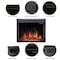 Edendirect 36 in. Ventless Electric Fireplace Insert, Remote Control, Adjustable LED Flame Brightness ED936A - alternate 7